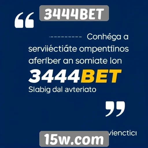 Avaliação de serviços de atendimento ao cliente no 3444BET