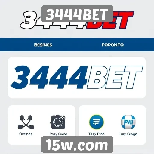 Métodos de pagamento disponíveis no 3444BET